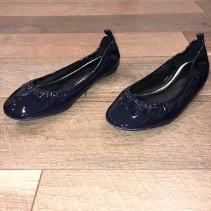 Lanvin Patent Leather Navy Blue Flats size 39